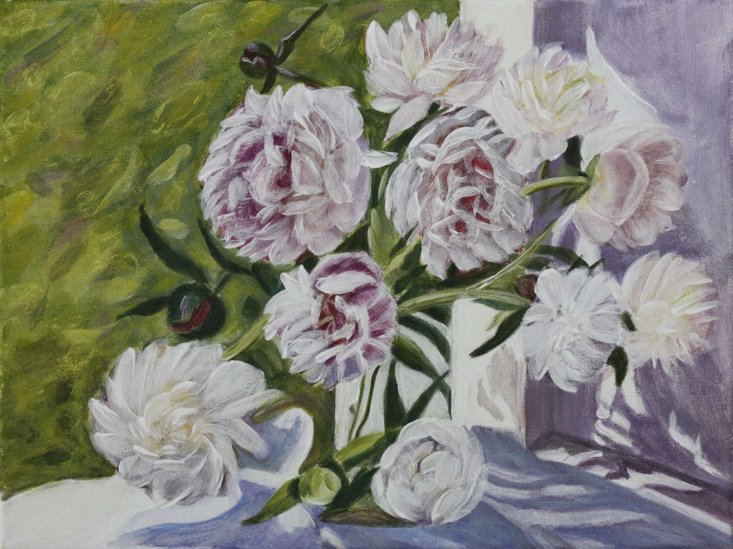 Painting "Peony in the sun"