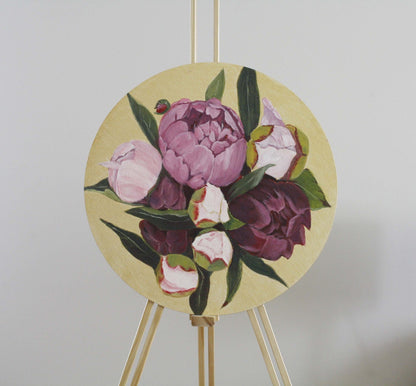 Painting "Bouquet of peonies" v2