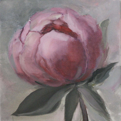 Painting "Peony bud"