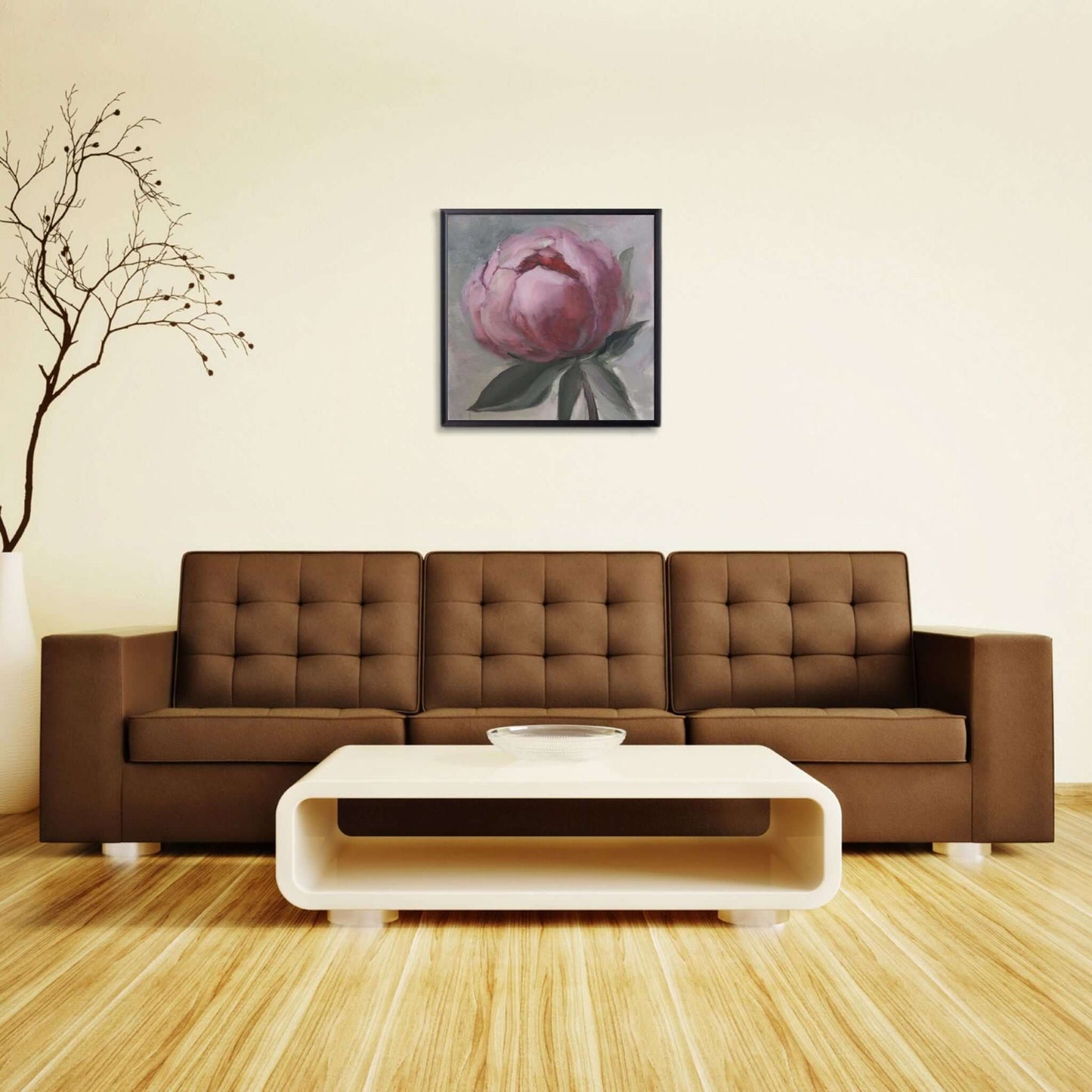 Painting "Peony bud"